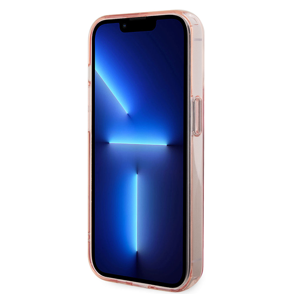 Funda MagSafe para Apple iPhone 15 Pro, Karl Lagerfeld, Ring Stand Karl & Choupette, Rosa