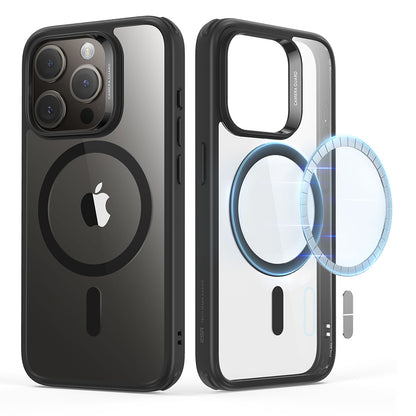 Funda MagSafe para Apple iPhone 15 Pro Max, ESR, Classic Hybrid, Azul Marino Transparente