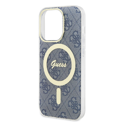 Funda MagSafe para Apple iPhone 15 Pro Max, Guess, IML 4G, Azul