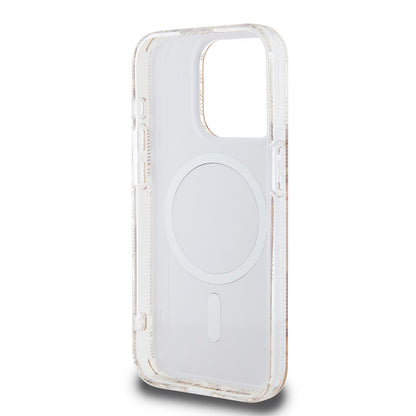 Funda MagSafe para Apple iPhone 15 Pro Max, Guess, IML Gcube, Marrón