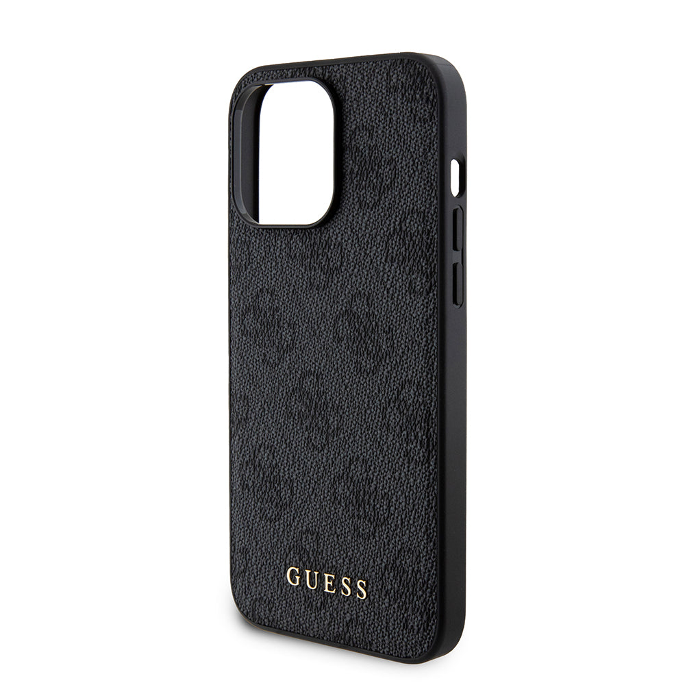 Funda MagSafe para Apple iPhone 15 Pro Max, Guess, Powerbank 4G Metal Logo, Negra