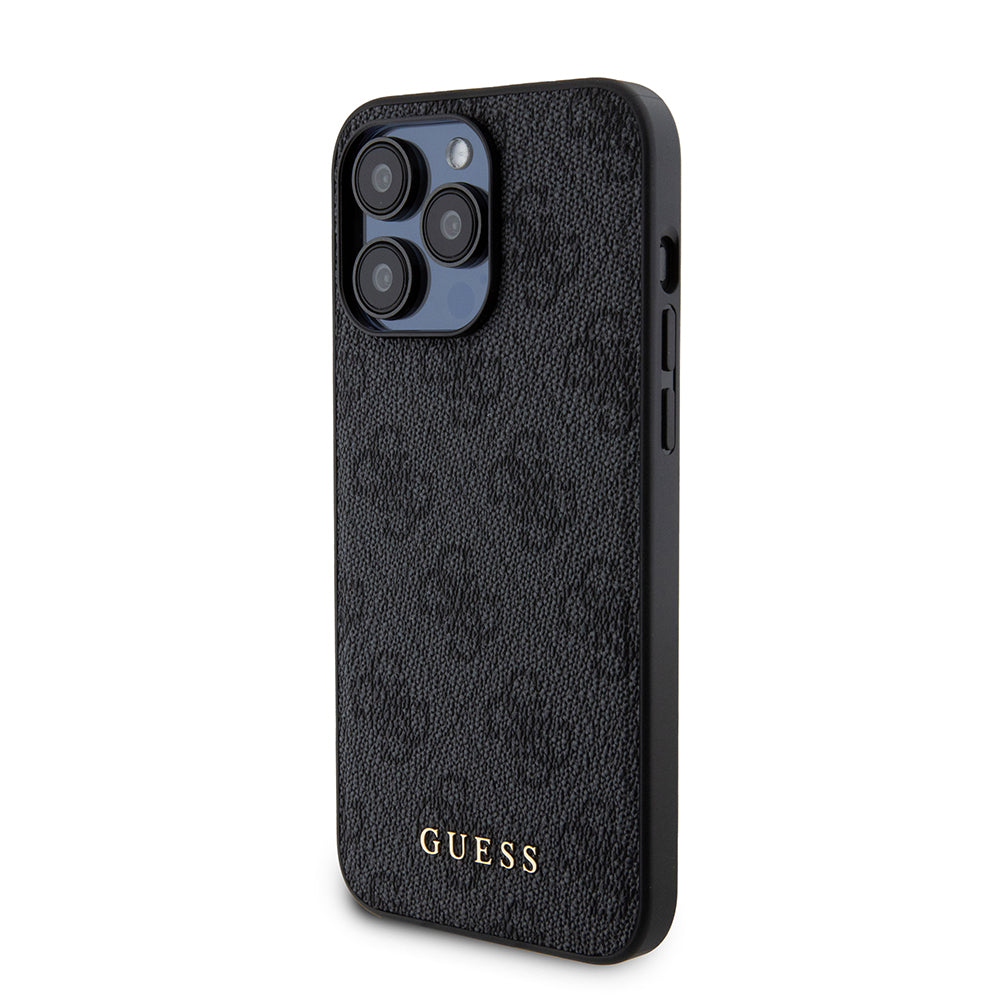 Funda MagSafe para Apple iPhone 15 Pro Max, Guess, Powerbank 4G Metal Logo, Negra