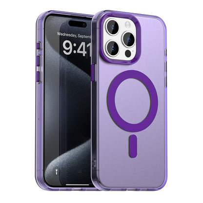Funda MagSafe para Apple iPhone 15 Pro Max, Techsuit, CandyCase, Morado