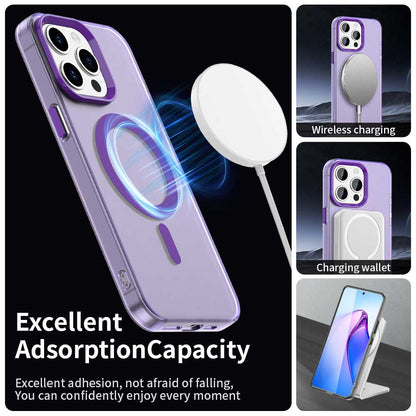 Funda MagSafe para Apple iPhone 15 Pro Max, Techsuit, CandyCase, Morado
