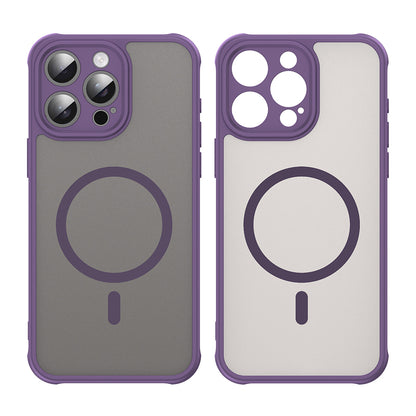 Funda MagSafe para Apple iPhone 15 Pro Max, Techsuit, HaloFrost II, Morado