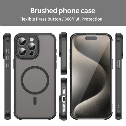Funda MagSafe para Apple iPhone 15 Pro Max, Techsuit, HaloFrost II, Negra