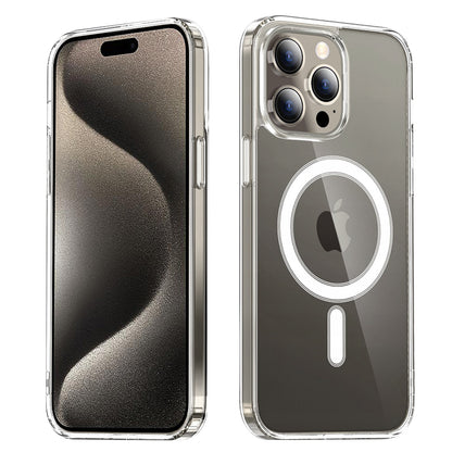 Funda MagSafe para Apple iPhone 15 Pro Max, Techsuit, Pro, Transparente