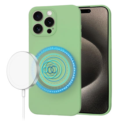 Funda MagSafe para Apple iPhone 15 Pro Max, Techsuit, SoftFlex, Verde Claro
