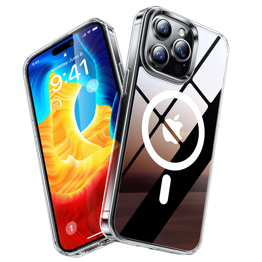 Funda MagSafe para Apple iPhone 15 Pro Max, Torras, Diamond, Transparente