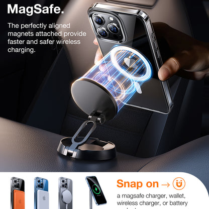 Funda MagSafe para Apple iPhone 15 Pro Max, Torras, Diamond, Transparente