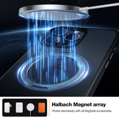 Funda MagSafe para Apple iPhone 15 Pro Max, Torras, Ostand Pro, Negra