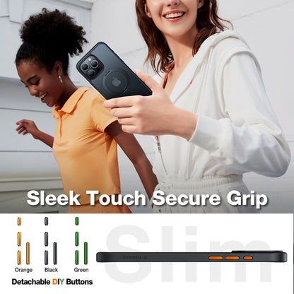 Funda MagSafe para Apple iPhone 15 Pro Max, Torras, Ostand Pro, Negra