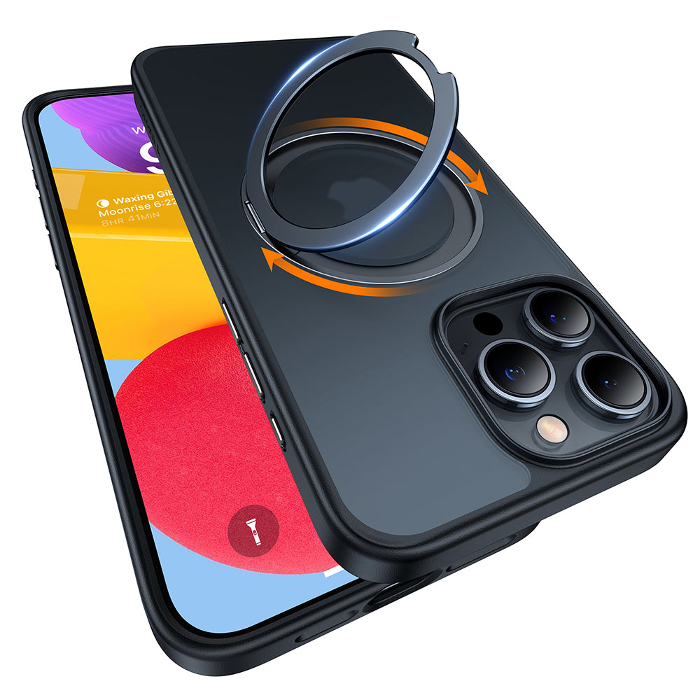 Funda MagSafe para Apple iPhone 15 Pro Max, Torras, Ostand Pro, Negra