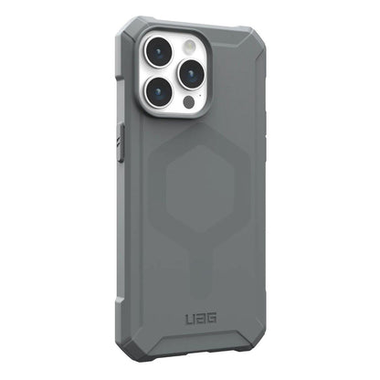MagSafe Case for Apple iPhone 15 Pro Max, Urban Armor Gear, Essential Armor, Silver