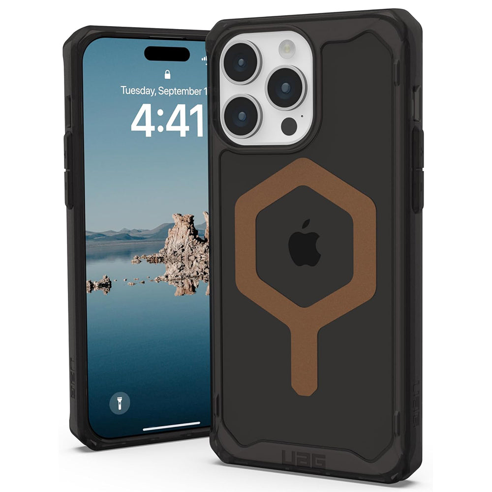 Funda MagSafe para Apple iPhone 15 Pro Max, Urban Armor Gear, Plyo, Marrón
