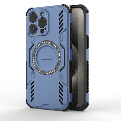 Funda MagSafe para Apple iPhone 15 Pro, Techsuit, ArmorMag, Azul