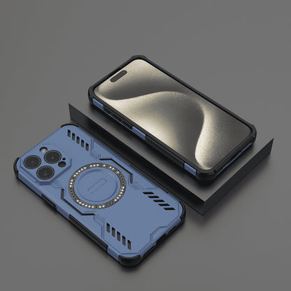 Funda MagSafe para Apple iPhone 15 Pro, Techsuit, ArmorMag, Azul