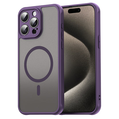 Funda MagSafe para Apple iPhone 15 Pro, Techsuit, HaloFrost II, Morado