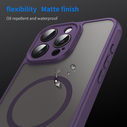 Funda MagSafe para Apple iPhone 15 Pro, Techsuit, HaloFrost II, Morado