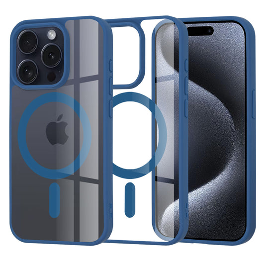 Funda MagSafe para Apple iPhone 15 Pro, Techsuit, Pro, Azul