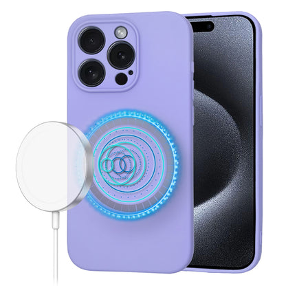 Funda MagSafe para Apple iPhone 15 Pro, Techsuit, SoftFlex, Morado Claro