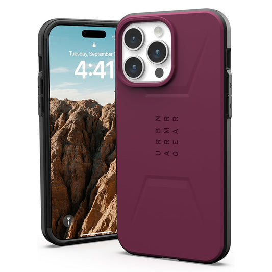 Funda MagSafe para Apple iPhone 15 Pro, Urban Armor Gear, Civilian, Granate