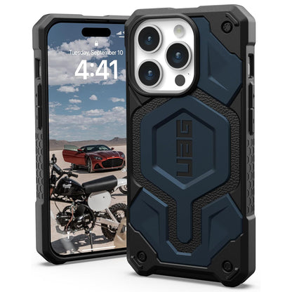 Funda MagSafe para Apple iPhone 15 Pro, Urban Armor Gear, Monarch Pro, Azul marino