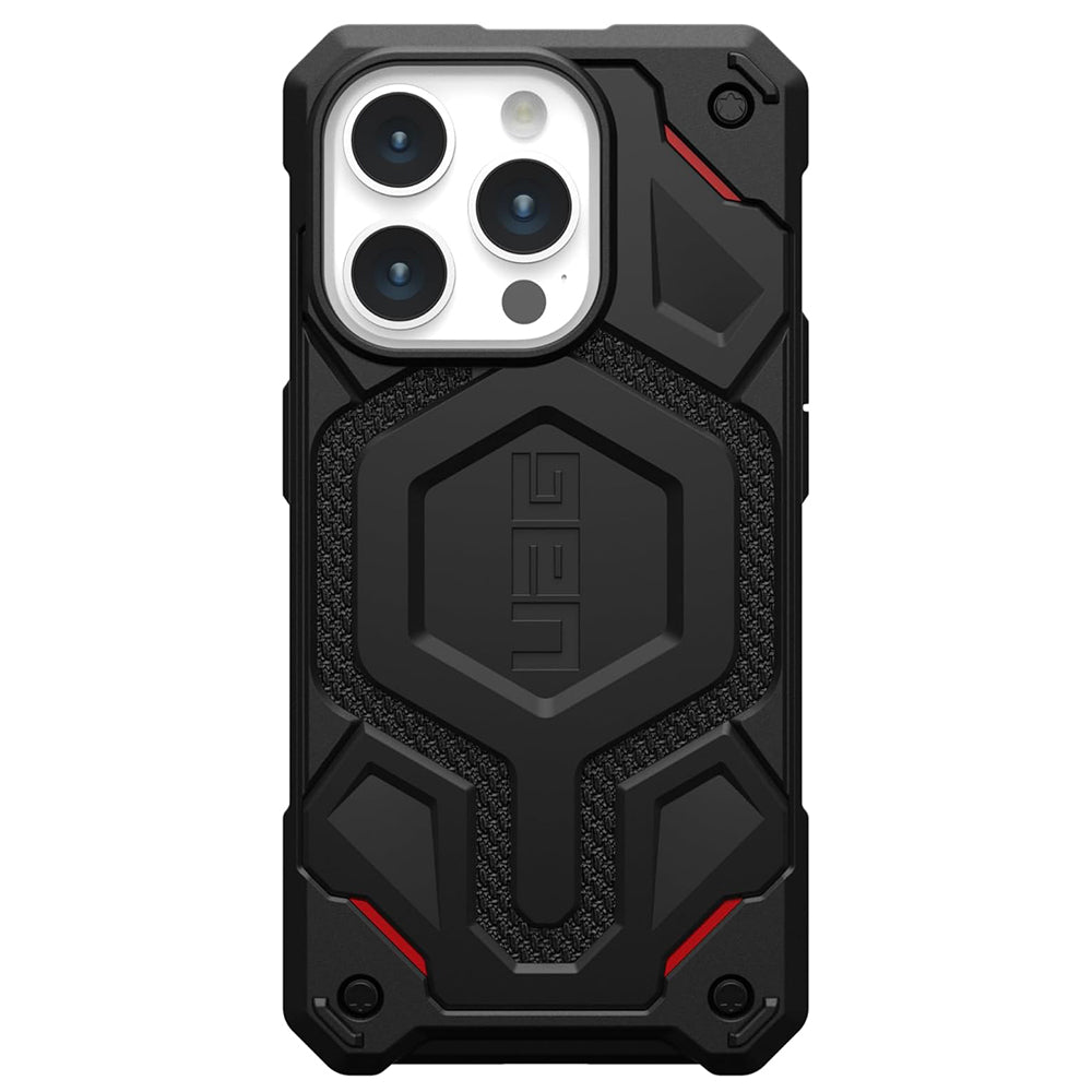 Funda MagSafe para Apple iPhone 15 Pro, Urban Armor Gear, Monarch Pro Kevlar, Negra