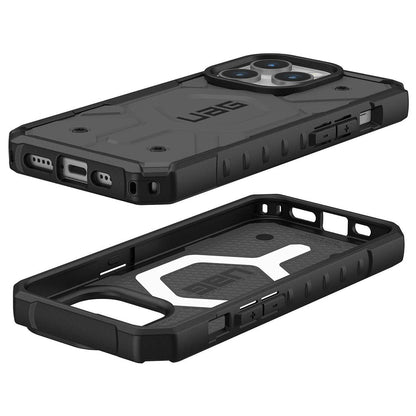 MagSafe Case for Apple iPhone 15 Pro, Urban Armor Gear, Pathfinder, Silver