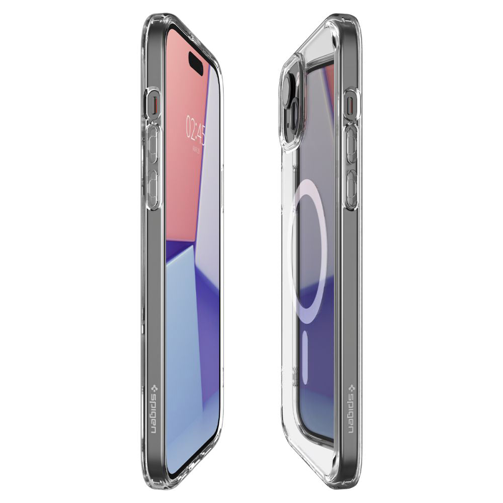 Funda MagSafe para Apple iPhone 15, Spigen, Ultra Hybrid, Blanca ACS06802