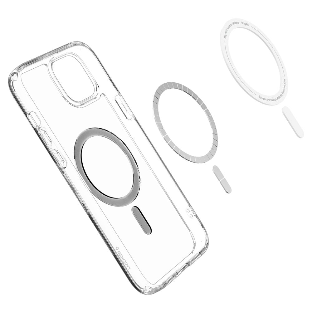 Funda MagSafe para Apple iPhone 15, Spigen, Ultra Hybrid, Negra ACS06803