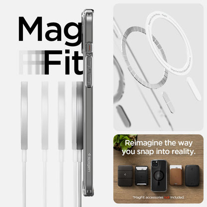 Funda MagSafe para Apple iPhone 15, Spigen, Ultra Hybrid, Negra ACS06803