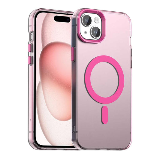 Funda MagSafe para Apple iPhone 15, Techsuit, CandyCase, Rosa