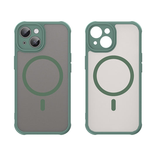 Funda MagSafe para Apple iPhone 15, Techsuit, HaloFrost II, Verde