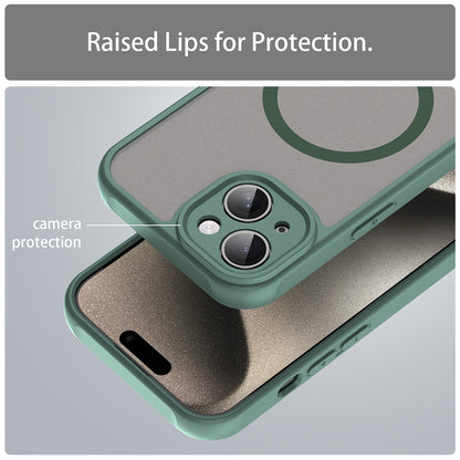 Funda MagSafe para Apple iPhone 15, Techsuit, HaloFrost II, Verde