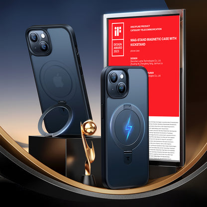 Funda MagSafe para Apple iPhone 15, Torras, Ostand, Negra