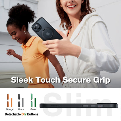 Funda MagSafe para Apple iPhone 15, Torras, Ostand Pro, Negra