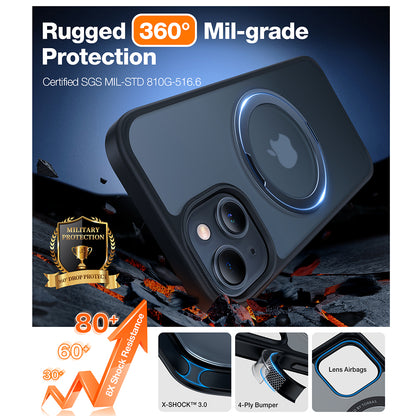 Funda MagSafe para Apple iPhone 15, Torras, Ostand Pro, Negra