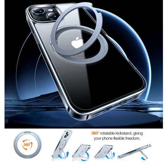 Funda MagSafe para Apple iPhone 15, Torras, Ostand Pro, Transparente