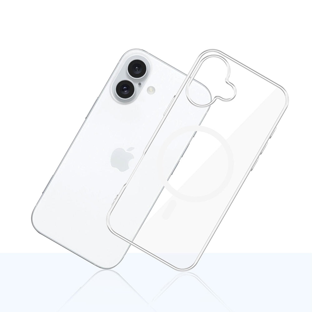 Funda MagSafe para Apple iPhone 16, 3MK, Clear MagCase, Transparente