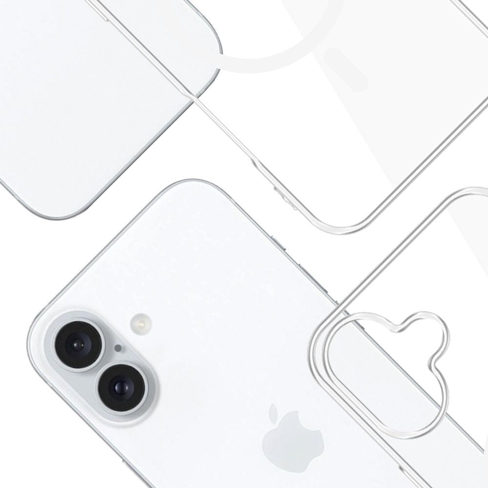 Funda MagSafe para Apple iPhone 16, 3MK, Clear MagCase, Transparente