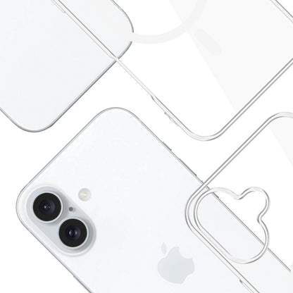 Funda MagSafe para Apple iPhone 16, 3MK, Clear MagCase, Transparente