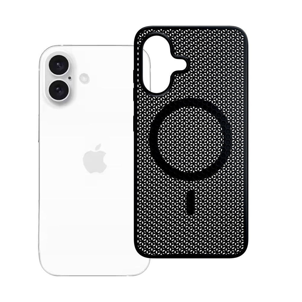 Funda MagSafe para Apple iPhone 16, 3MK, COOLing, Negra