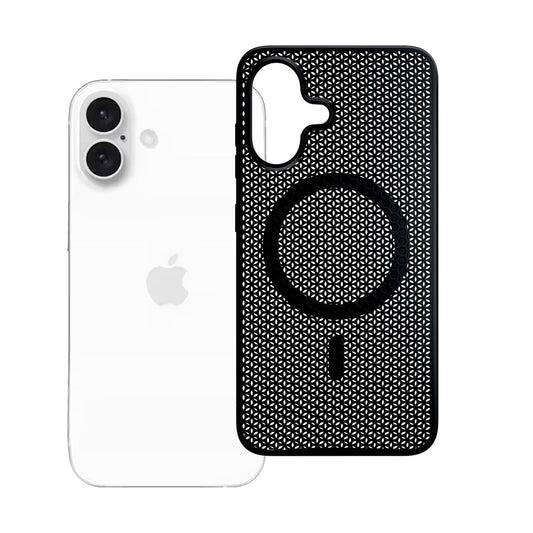 Funda MagSafe para Apple iPhone 16, 3MK, COOLing, Negra