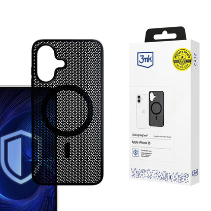 Funda MagSafe para Apple iPhone 16, 3MK, COOLing, Negra