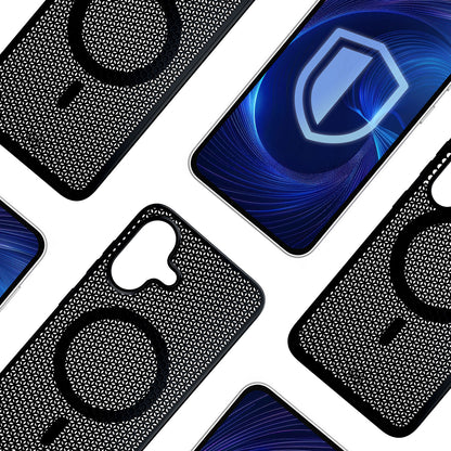 Funda MagSafe para Apple iPhone 16, 3MK, COOLing, Negra