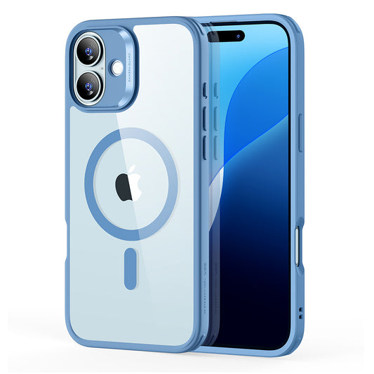 Funda MagSafe para Apple iPhone 16, ESR, Classic Hybrid, Azul Transparente