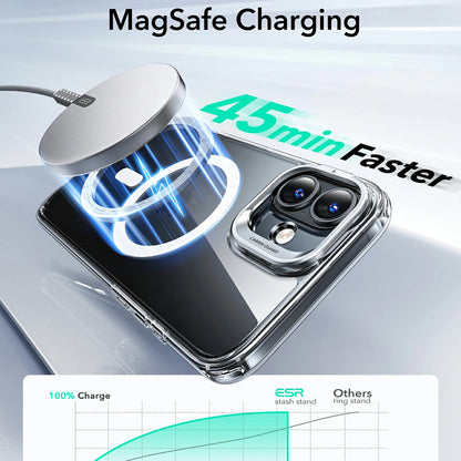 MagSafe Case for Apple iPhone 16, ESR, Classic Hybrid Kickstand, Transparent