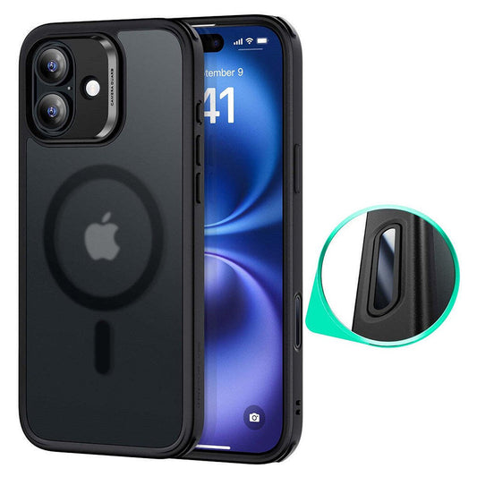 Funda MagSafe para Apple iPhone 16, ESR, Classic Hybrid Slide, Negra Satinada