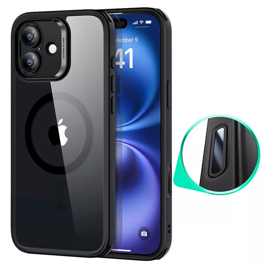 MagSafe Case for Apple iPhone 16, ESR, Classic Hybrid Slide, Transparent Black